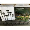 Image 1 : 2 SOLAR POWERED LANDSCAPE LIGHTING, 6 PACK, MULTICOLOR