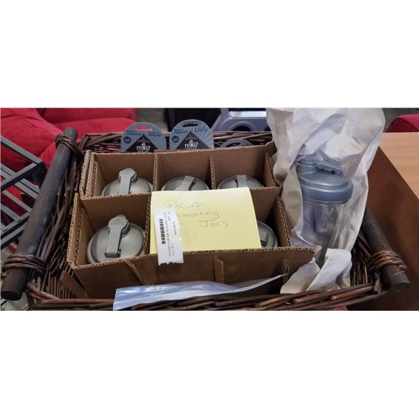 NEW RECAP FERMENTATION JARS WITH CAPS x10 - RETAIL $166