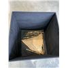Image 2 : STORAGE OTTOMAN AND TWO SMALL SHELVES