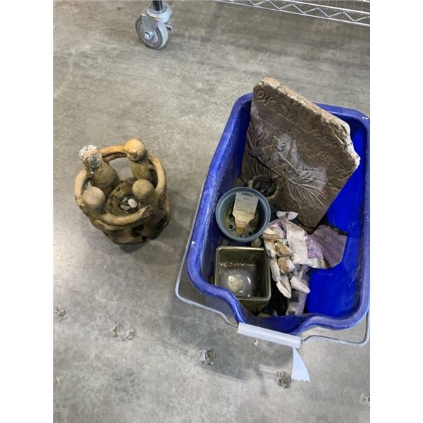 LAWN ORNAMENTS AND GARDEN ITEMS