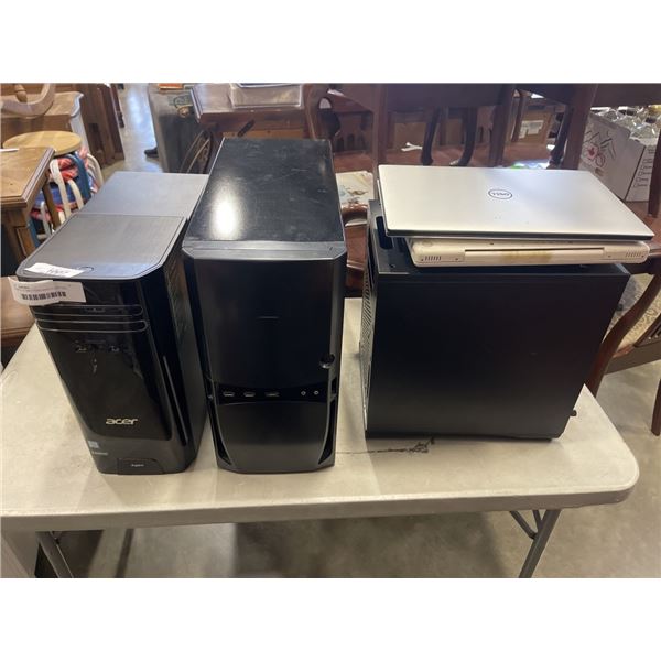 3 PARTS COMPUTERS ANDS 2 LAPTOPS
