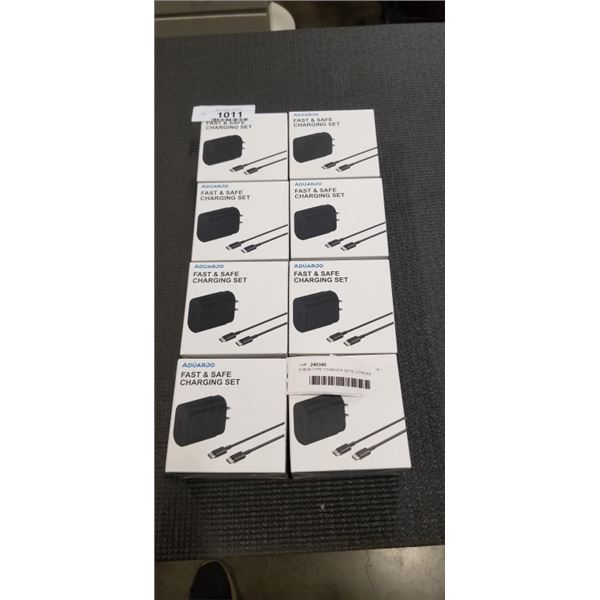 8 NEW TYPE CHARGER SETS, 2 PACKS