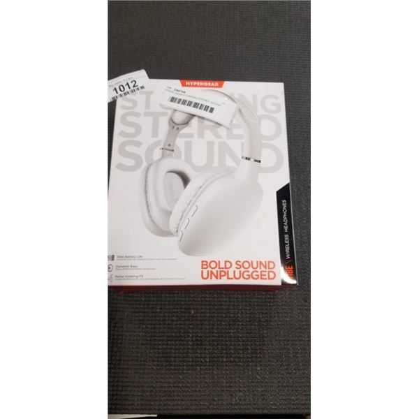 HYPER GEAR STUNNING STEREO SOUND OVER EAR WIRELESS HEADPHONES