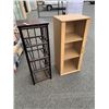 Image 1 : GLASS DOOR DISPLAY CABINET AND TOWEL RACK SHELF