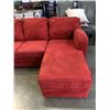 Image 2 : 4PC RED MICROFIBRE SECTIONAL CORNER SOFA, MADE IN CANADA