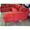 Image 8 : 4PC RED MICROFIBRE SECTIONAL CORNER SOFA, MADE IN CANADA