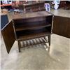 Image 2 : ASHLEY FURNITURE ACCENT CABINET WITH DARK BROWN FINISH