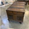Image 8 : ASHLEY FURNITURE SLIDING TOP STORAGE CABINET WITH RECTANGLE END TABLE WITH DARK BROWN FINISH