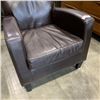 Image 2 : BROWN LEATHER TUB CHAIR