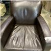 Image 3 : BROWN LEATHER TUB CHAIR