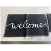 Image 2 : 2 NEW 30X17 RUBBER WELCOME MATTS
