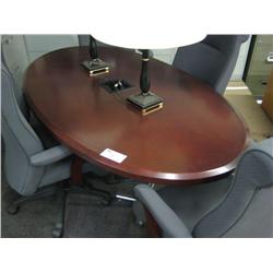 Mahogany Oval Conference Table