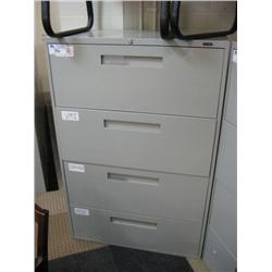 Global Grey 4 Drawer File Cabinet