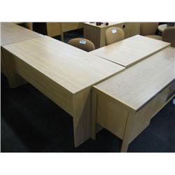 Oak L-shape Desk