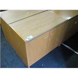 Oak 2 Drawer Storage Cabinet