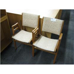 2 - Oak Client Chairs