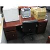Image 1 : Cherry Double Pedestal Desk
