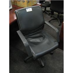 Leather Mid Back Tilter Task Chair