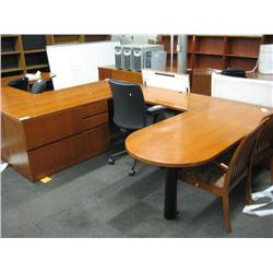 Cherry U-shape Desk