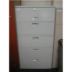 Hon 5 Drawer File Cabinet