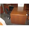 Image 1 : Walnut Double Pedestal Executive Desk