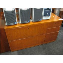 Cherry 2 Drawer Lateral Pedestal Cradenza