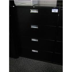 Hon Black 4 Drawer File Cabinet