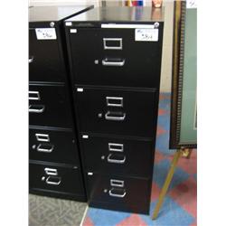 Hon Black 4 Drawer  Legal File Cabinet