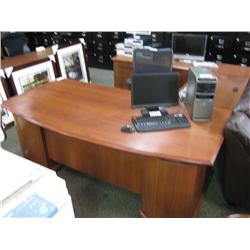 Cherry  Double Pedestal U-shape Executive Desk