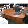 Image 1 : Cherry  Double Pedestal U-shape Executive Desk