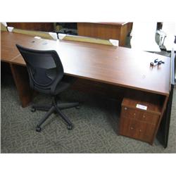 Cherry Bowfront Desk