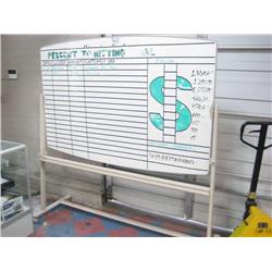 Quartet Double Sided Rolling Whiteboard