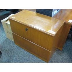 Cherry 2 Drawer Lateral File Cabinet
