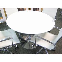 White & Chrome Table