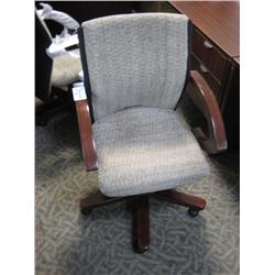 Mahogany Framed Midback Task Chair