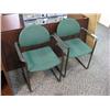 Image 1 : 2 Green Client Chairs