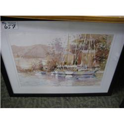 boats At Rest Print By M Simandle