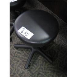 Black Leather Gas Lift Stool