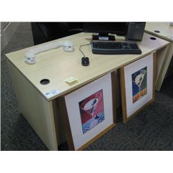 Maple Double Pedestal Desk