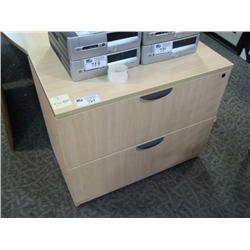 Maple 2 Drawer File Cabinet
