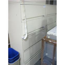 Storwal Cream 5 Drawer Lateral File Cabinet