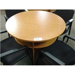 Oak Round Conference Table