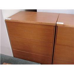 Oak 3 Drawer Lateral File Cabinet