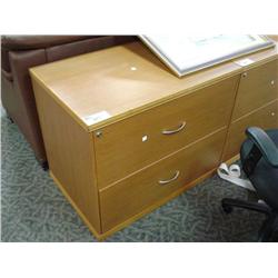 Oak 2 Drawer Lateral File Cabinet