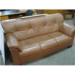 Brown Leather Sofa