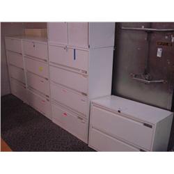 10 - 4 Drawer File Cabinets With Storage Cabinet