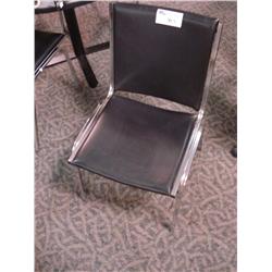 8 Black Stacking Chair