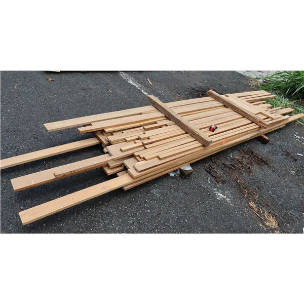 Bundle 4/4 Afromosia Lumber, Misc Lengths to 206"L