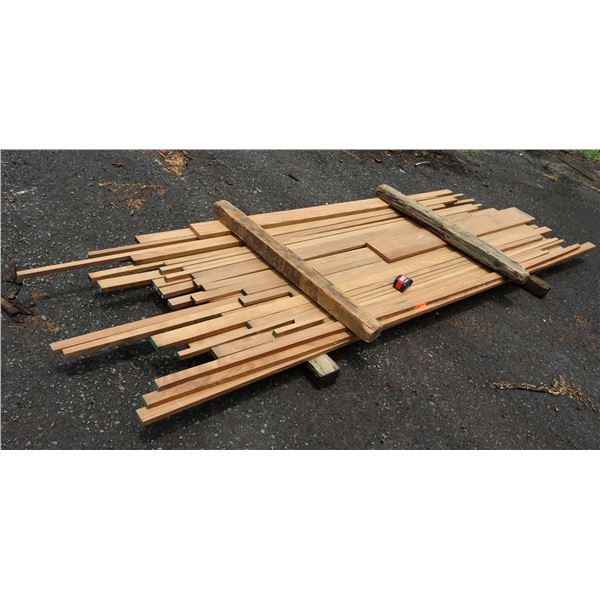 Bundle 4/4 Afromosia Lumber, Misc Lengths to 146"L