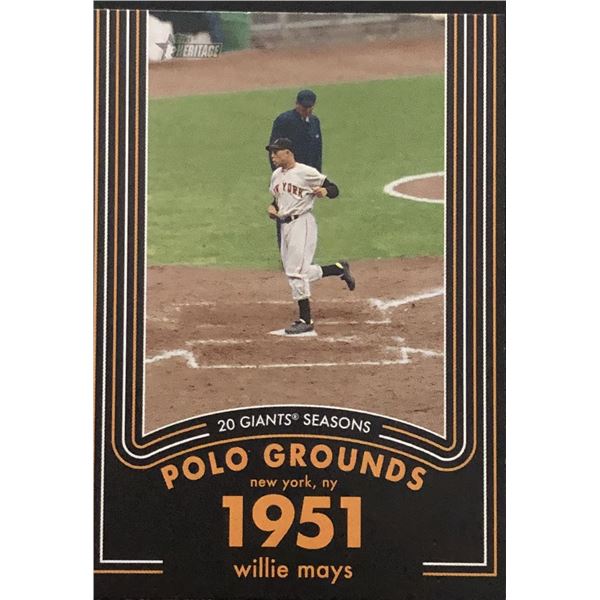2020 TOPPS HERITAGE WILLIE MAYS (HOF)